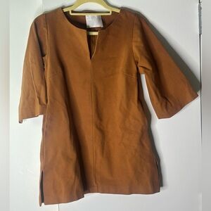 Super Soft, Copper/Terracotta/Brown, Women's Mini Dress in XS